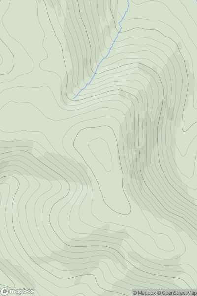 Thumbnail image for Glengaber Hill [The Glenkens to Annandale] showing contour plot for surrounding peak